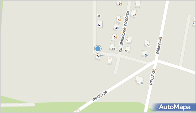 Trzcianka, Osiedle Słoneczne Wzgórze, 7e, mapa Trzcianka