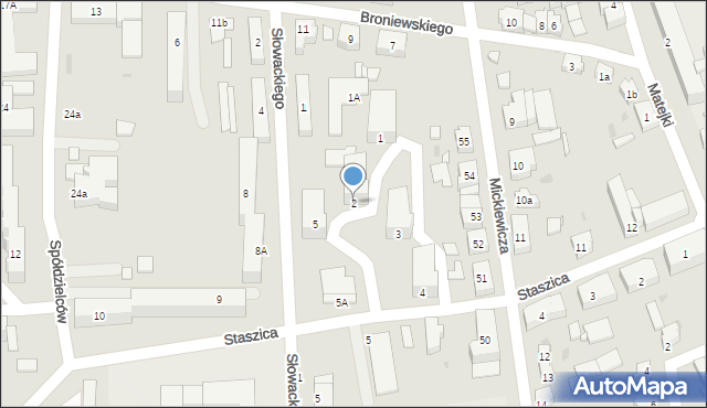 Trzcianka, Osiedle Słowackiego Juliusza, 2, mapa Trzcianka