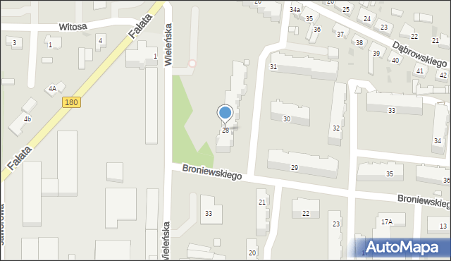 Trzcianka, Osiedle Słowackiego Juliusza, 28, mapa Trzcianka