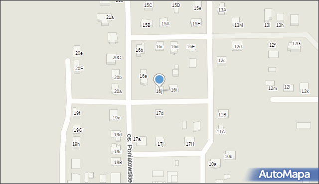 Trzcianka, Osiedle Stanisława Augusta Poniatowskiego, 16j, mapa Trzcianka