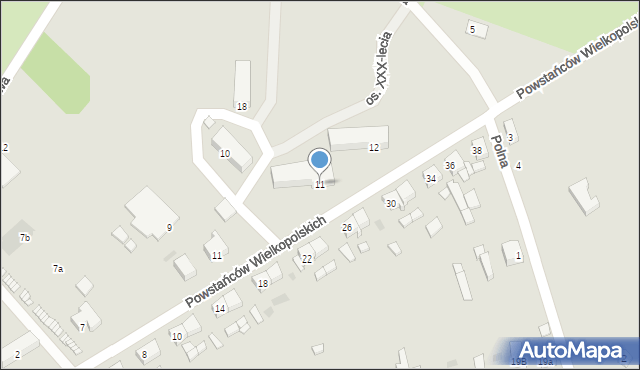 Trzcianka, Osiedle XXX-lecia, 11, mapa Trzcianka