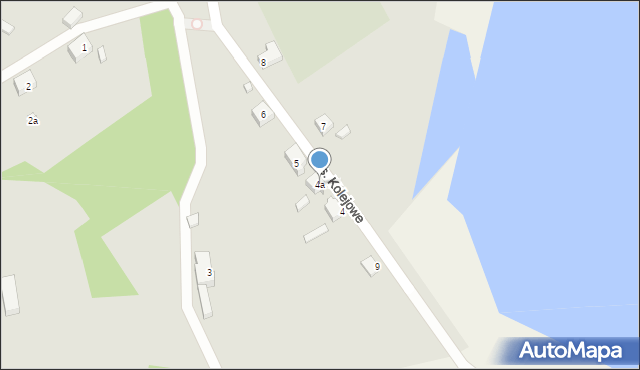 Trzciel, Osiedle Kolejowe, 4a, mapa Trzciel