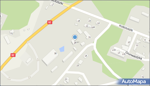 Trzciel, Osiedle Króla Jana III Sobieskiego, 15, mapa Trzciel