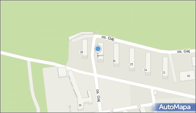 Trzebinia, Osiedle Gaj, 37, mapa Trzebinia