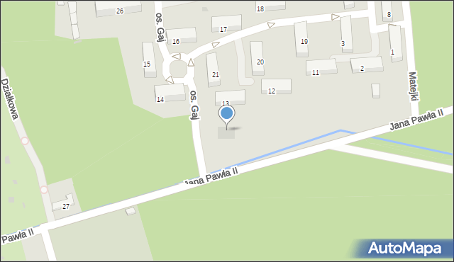 Trzebinia, Osiedle Gaj, 42, mapa Trzebinia