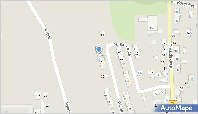 Trzebinia, Osiedle na Skale, 1, mapa Trzebinia