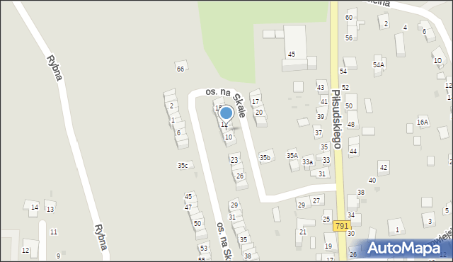 Trzebinia, Osiedle na Skale, 11, mapa Trzebinia