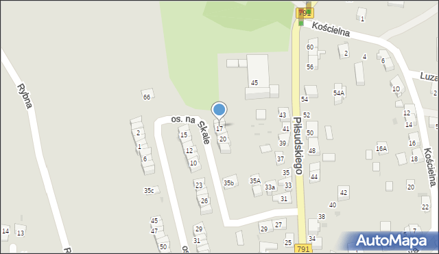 Trzebinia, Osiedle na Skale, 18, mapa Trzebinia