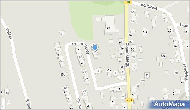 Trzebinia, Osiedle na Skale, 21, mapa Trzebinia