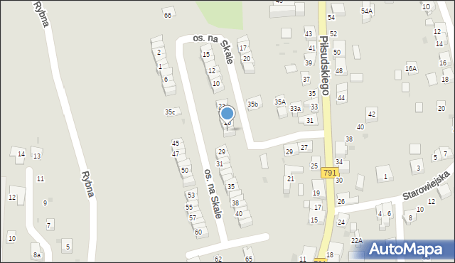 Trzebinia, Osiedle na Skale, 28, mapa Trzebinia