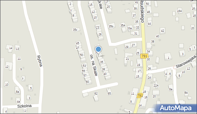 Trzebinia, Osiedle na Skale, 33, mapa Trzebinia