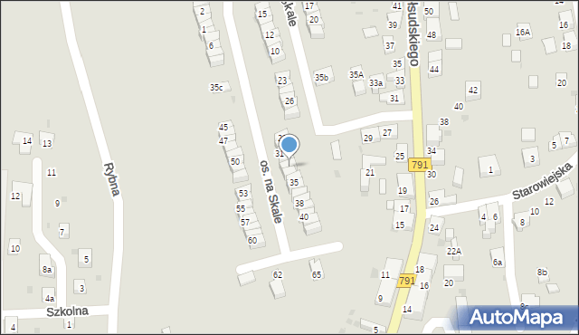 Trzebinia, Osiedle na Skale, 34, mapa Trzebinia