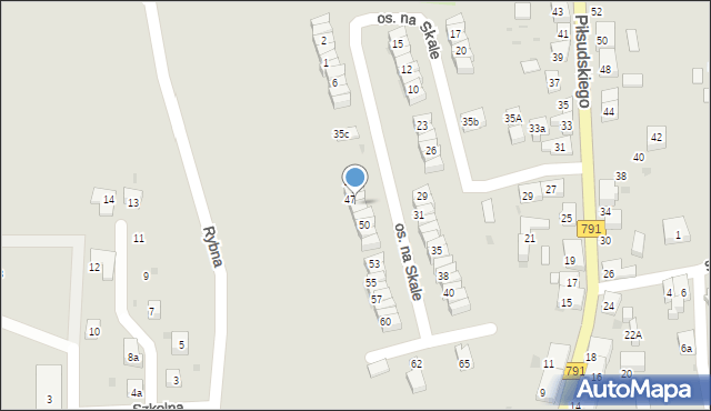 Trzebinia, Osiedle na Skale, 48, mapa Trzebinia