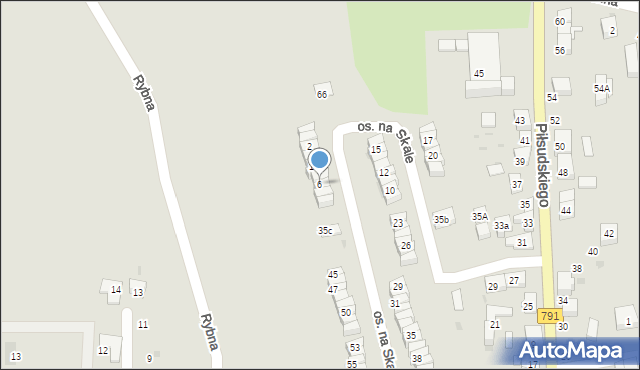 Trzebinia, Osiedle na Skale, 6, mapa Trzebinia