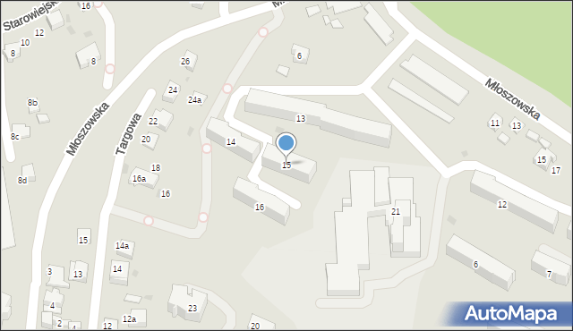 Trzebinia, Osiedle Widokowe, 15, mapa Trzebinia