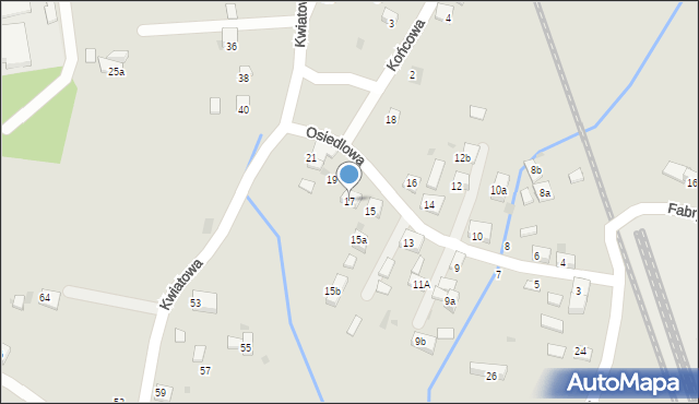 Trzebinia, Osiedlowa, 17, mapa Trzebinia
