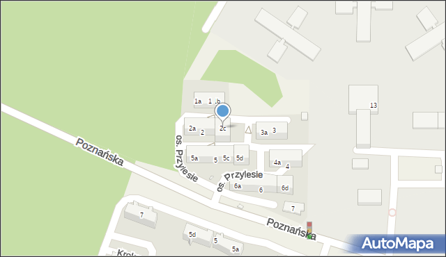 Tulce, Osiedle Przylesie, 2c, mapa Tulce