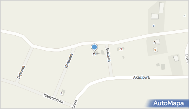 Turbia, Osiedlowa, 23, mapa Turbia