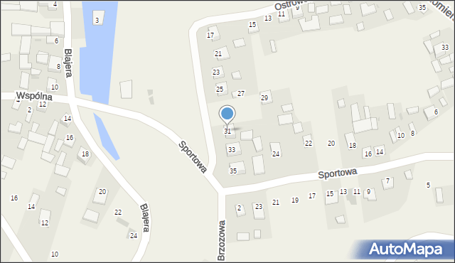 Turbia, Ostrówek Mały, 31, mapa Turbia