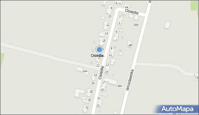 Twardogóra, Osiedle, 20, mapa Twardogóra