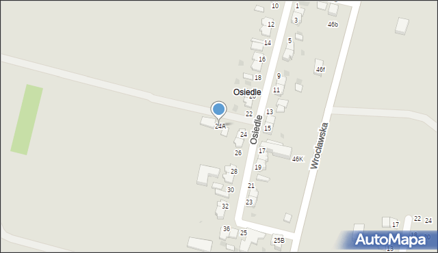 Twardogóra, Osiedle, 24A, mapa Twardogóra