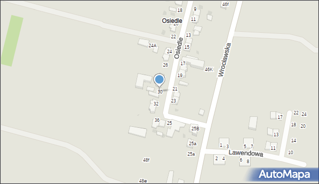 Twardogóra, Osiedle, 30, mapa Twardogóra