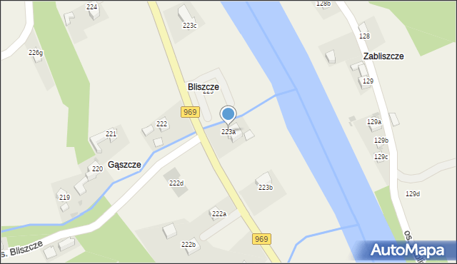 Tylmanowa, Osiedle Bliszcze, 223a, mapa Tylmanowa