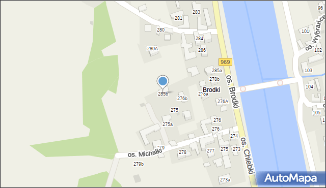 Tylmanowa, Osiedle Brodki, 285b, mapa Tylmanowa