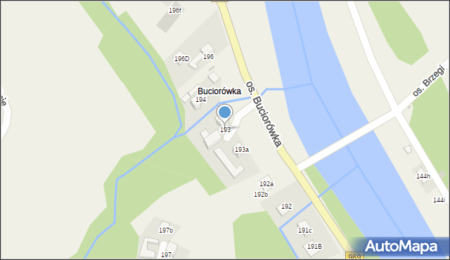 Tylmanowa, Osiedle Buciorówka, 193, mapa Tylmanowa