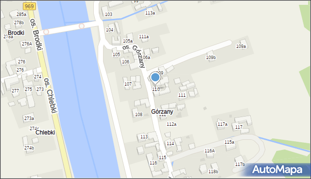 Tylmanowa, Osiedle Górzany, 110, mapa Tylmanowa