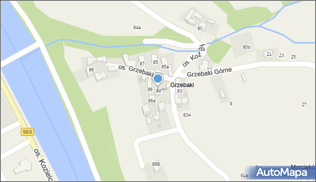 Tylmanowa, Osiedle Grzebaki, 84, mapa Tylmanowa
