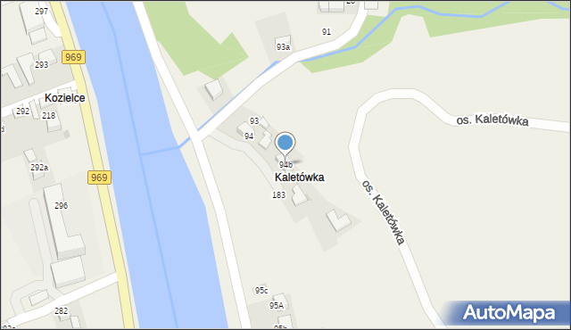 Tylmanowa, Osiedle Kaletówka, 94b, mapa Tylmanowa