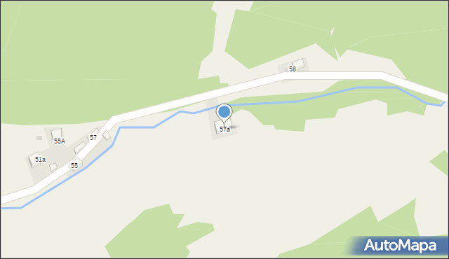 Tylmanowa, Osiedle Klępy, 57a, mapa Tylmanowa