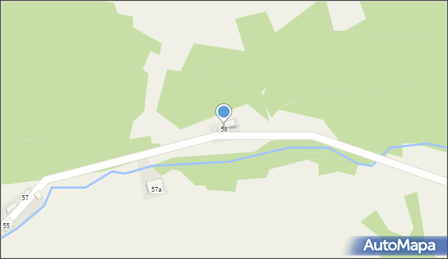 Tylmanowa, Osiedle Klępy, 58, mapa Tylmanowa
