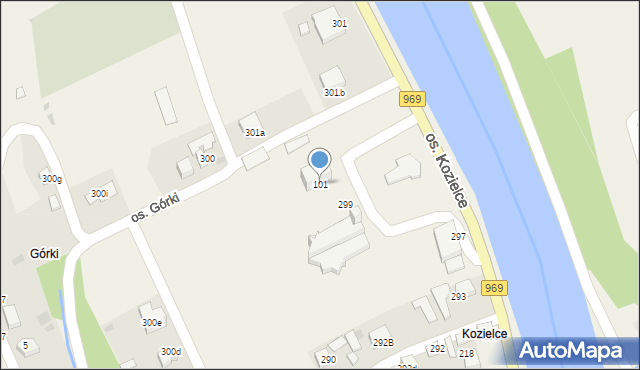 Tylmanowa, Osiedle Kozielce, 101, mapa Tylmanowa