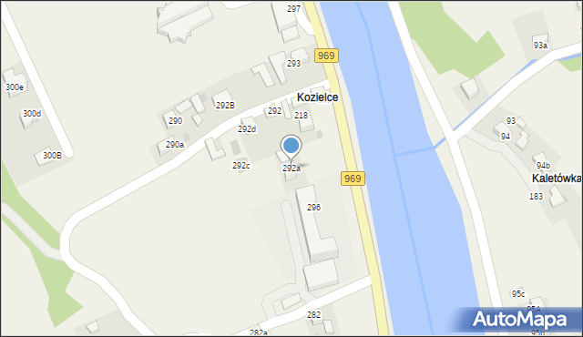 Tylmanowa, Osiedle Kozielce, 292a, mapa Tylmanowa