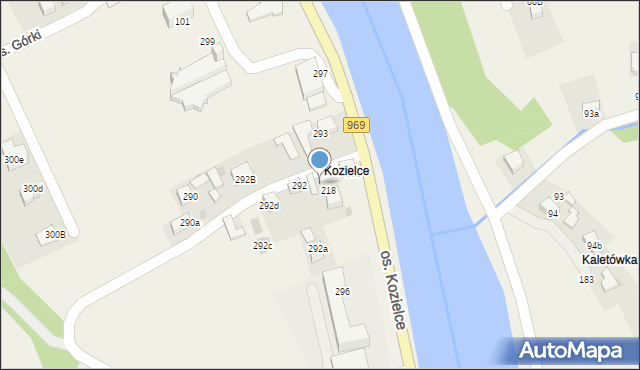 Tylmanowa, Osiedle Kozielce, 294a, mapa Tylmanowa