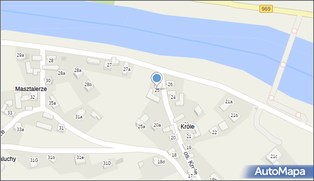 Tylmanowa, Osiedle Króle, 25, mapa Tylmanowa