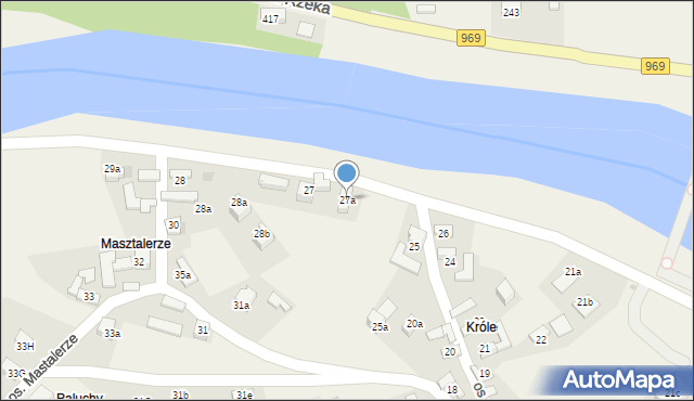 Tylmanowa, Osiedle Króle, 27a, mapa Tylmanowa