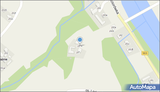 Tylmanowa, Osiedle Lachówka, 197b, mapa Tylmanowa
