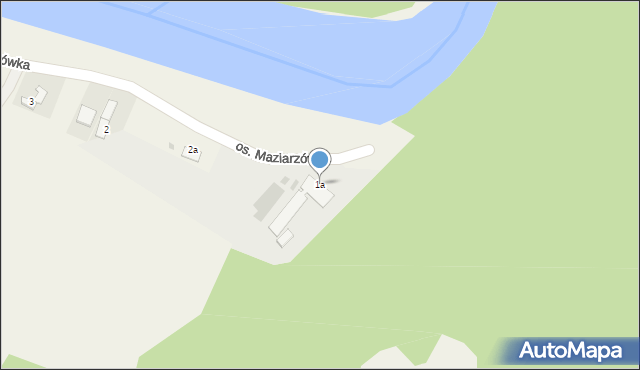 Tylmanowa, Osiedle Łęg Dolny, 1a, mapa Tylmanowa