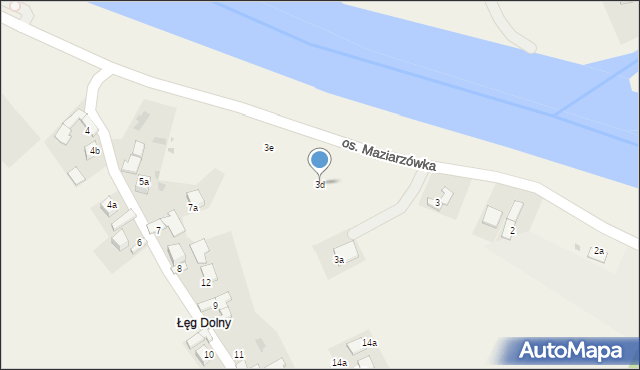 Tylmanowa, Osiedle Łęg Dolny, 3d, mapa Tylmanowa