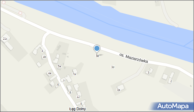 Tylmanowa, Osiedle Łęg Dolny, 3e, mapa Tylmanowa