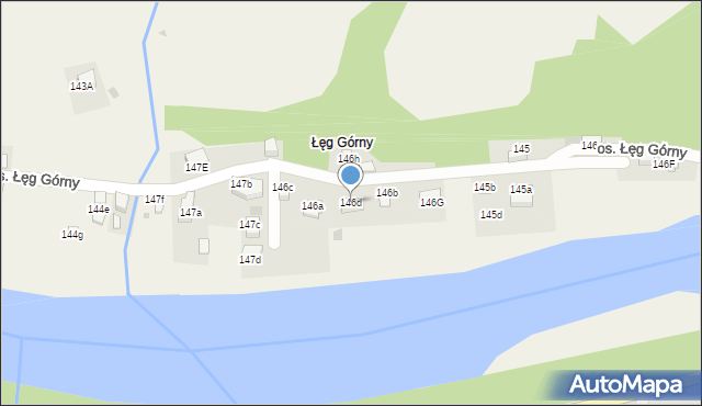 Tylmanowa, Osiedle Łęg Górny, 146d, mapa Tylmanowa