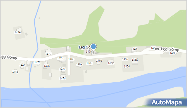 Tylmanowa, Osiedle Łęg Górny, 146j, mapa Tylmanowa
