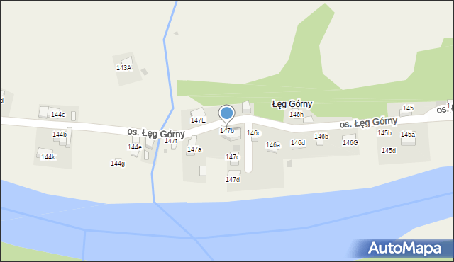 Tylmanowa, Osiedle Łęg Górny, 147b, mapa Tylmanowa