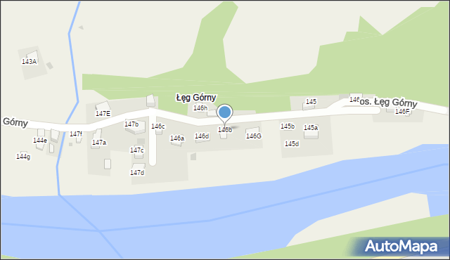 Tylmanowa, Osiedle Łęg Górny, 164b, mapa Tylmanowa