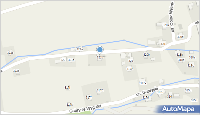 Tylmanowa, Osiedle Makowica, 321b, mapa Tylmanowa