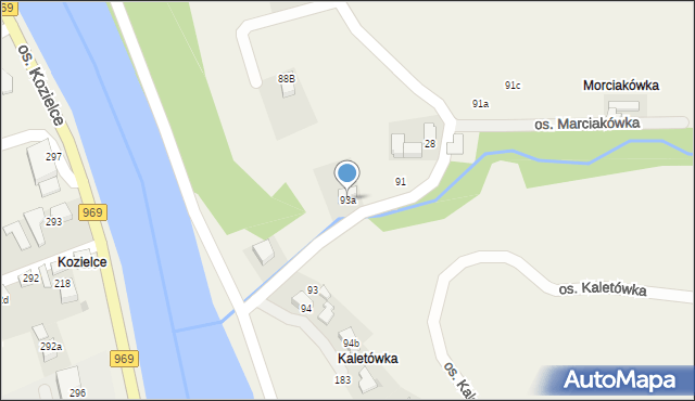 Tylmanowa, Osiedle Marciakówka, 93a, mapa Tylmanowa