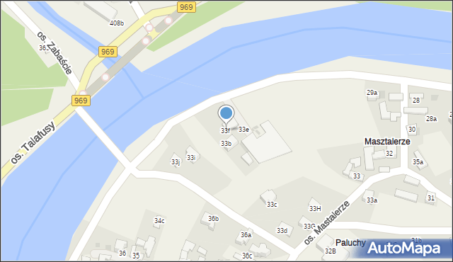 Tylmanowa, Osiedle Mastalerze, 33f, mapa Tylmanowa